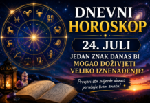 Dnevni horoskop za 24. juli: Jedan znak danas bi mogao doživjeti veliko iznenađenje Dnevni horoskop za 24. juli: Jedan znak danas bi mogao doživjeti veliko iznenađenje