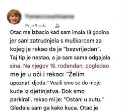 Kada je moj sin napunio osamnaest godina, iznenadio me je molbom koju sam godinama unazad potajno u sebi nosila kao najveći strah. Kada je moj sin napunio osamnaest godina, iznenadio me je molbom koju sam godinama unazad potajno u sebi nosila kao najveći strah.