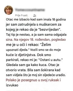 Kada je moj sin napunio osamnaest godina, iznenadio me je molbom koju sam godinama unazad potajno u sebi nosila kao najveći strah. Kada je moj sin napunio osamnaest godina, iznenadio me je molbom koju sam godinama unazad potajno u sebi nosila kao najveći strah.