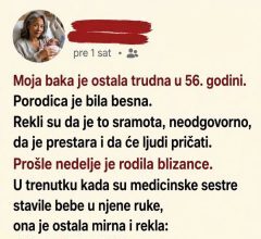 Moja 56-godišnja baka je objavila da je trudna — a moja porodica je to tretirala kao katastrofu sve do dana kada je… Moja 56-godišnja baka je objavila da je trudna — a moja porodica je to tretirala kao katastrofu sve do dana kada je…
