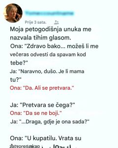 Poziv moje unuke u ponoć odveo me u prizor koji nikada neću zaboraviti Poziv moje unuke u ponoć odveo me u prizor koji nikada neću zaboraviti