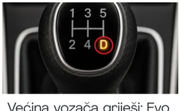 Većina vozača griješi: Evo šta znači slovo D na automobilu sa manuelnim mjenjačem Većina vozača griješi: Evo šta znači slovo D na automobilu sa manuelnim mjenjačem