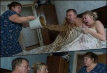 Žena je zatekla muža s ljubavnicom „bez ičega“ i, ne rekavši ni riječ, prosula na njih kantu prljave vode. A onda je izgovorila samo jednu riječ — i oboje su se ukočili kao da ih je udarila struja… 😲😲😲