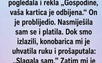 Konobarica joj je šapnula: „Slagala sam.“ A onda je ugledala poruku na računu… Konobarica joj je šapnula: „Slagala sam.“ A onda je ugledala poruku na računu…