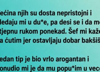 Konobarica odbila bogatog gosta, a ono što je uslijedilo iznenadilo je cijeli restoran Konobarica odbila bogatog gosta, a ono što je uslijedilo iznenadilo je cijeli restoran