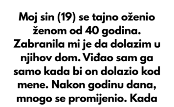 Moj 19-godišnji sin tajno se oženio 40-godišnjom ženom i nije me pozvao na vjenčanje. Njegova nova supruga Nina odmah mi je zabranila dolazak u njihov dom. Moj 19-godišnji sin tajno se oženio 40-godišnjom ženom i nije me pozvao na vjenčanje. Njegova nova supruga Nina odmah mi je zabranila dolazak u njihov dom.