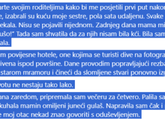 „Možda sljedeći put, dušo!“ Ja sam bila banka. Ne kći. Zato sam je zatvorila. „Možda sljedeći put, dušo!“ Ja sam bila banka. Ne kći. Zato sam je zatvorila.