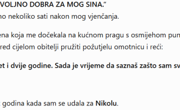 SVEKRVA KOJA ME JE MRZILA OD PRVOG DANA SVEKRVA KOJA ME JE MRZILA OD PRVOG DANA