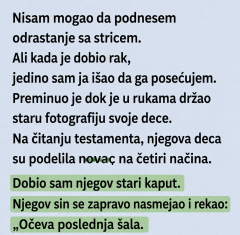 Svi su mu se smejali kada je od pokojnog ujaka nasledio stari kaput: Dva dana kasnije pronašao je skriveno pismo koje mu je zauvek promenilo život Svi su mu se smejali kada je od pokojnog ujaka nasledio stari kaput: Dva dana kasnije pronašao je skriveno pismo koje mu je zauvek promenilo život
