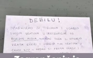 Zagrepčanin je ostavio poruku liku koji je oštetio tuđe aute, otkrio mu je što je primijetio Zagrepčanin je ostavio poruku liku koji je oštetio tuđe aute, otkrio mu je što je primijetio