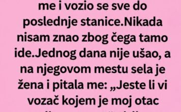 Godinama je vozio starca do posljednje stanice, a onda je njegova kćerka otkrila zašto… Godinama je vozio starca do posljednje stanice, a onda je njegova kćerka otkrila zašto…