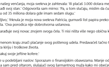 ‘Ili plaćaš 3.000 dolara mesečno za kiriju, ili spakuj kofere i nađi svoj stan.’” ‘Ili plaćaš 3.000 dolara mesečno za kiriju, ili spakuj kofere i nađi svoj stan.’”