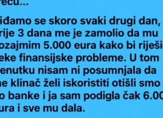 Imala je 47 godina, dala mu 6.000 eura, a onda je stigla poruka koja joj je slomila srce… Imala je 47 godina, dala mu 6.000 eura, a onda je stigla poruka koja joj je slomila srce…