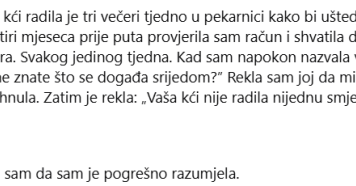 Kći je svake srijede skrivala gdje troši 42 eura — a istina o starom psu slomila je majčino srce Kći je svake srijede skrivala gdje troši 42 eura — a istina o starom psu slomila je majčino srce