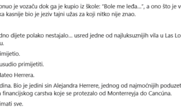 Milijunašev sin je šapnuo vozaču dok su ga pokupljivali iz škole: “Bole me leđa…” Milijunašev sin je šapnuo vozaču dok su ga pokupljivali iz škole: “Bole me leđa…”