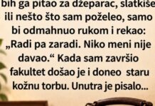 Mislio sam da je deda škrt, a onda sam otvorio njegovu staru torbu… Mislio sam da je deda škrt, a onda sam otvorio njegovu staru torbu…