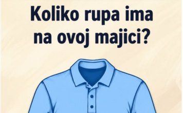 Samo jedan od sedmoro pogodi odgovor: Koliko rupa ima ova majica Samo jedan od sedmoro pogodi odgovor: Koliko rupa ima ova majica