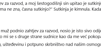 ŠESTOGODIŠNJI SIN JE PREKINUO ŠUTNJU U SUDNICI — ONO ŠTO JE POKAZAO SUTKINJI SVE JE PROMIJENILO ŠESTOGODIŠNJI SIN JE PREKINUO ŠUTNJU U SUDNICI — ONO ŠTO JE POKAZAO SUTKINJI SVE JE PROMIJENILO