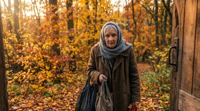 U dva sata ujutro otvorila sam vrata nepoznatoj starijoj ženi s štakom i ogromnom torbom, iako sam bila sama u kući s četvoro djece – a ujutro me čekao pravi užas 😢😨