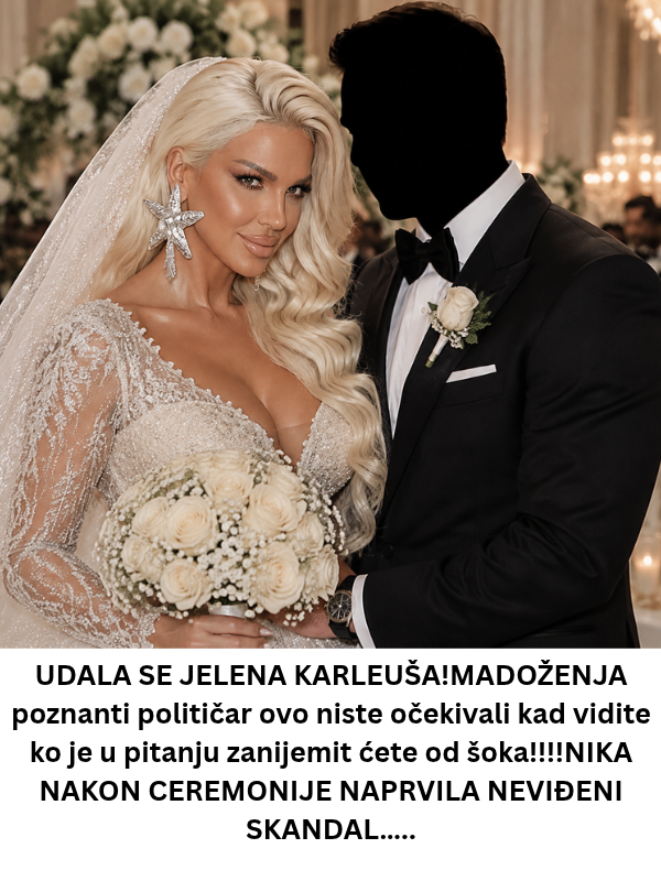 UDALA SE JELENA KARLEUŠA!MADOŽENJA poznanti političar ovo niste očekivali kad vidite ko je u pitanju zanijemit ćete od šoka!!!!NIKA NAKON CEREMONIJE NAPRVILA NEVIĐENI SKANDAL…..