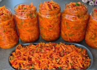 ZIMNICA OD PAPRIKA I MRKVE BEZ PEČENJA ZIMNICA OD PAPRIKA I MRKVE BEZ PEČENJA