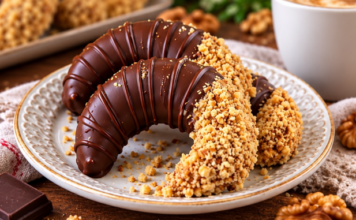 Čokoladne kiflice s orasima – prhni kolačići koji se tope u ustima 🍫🌰