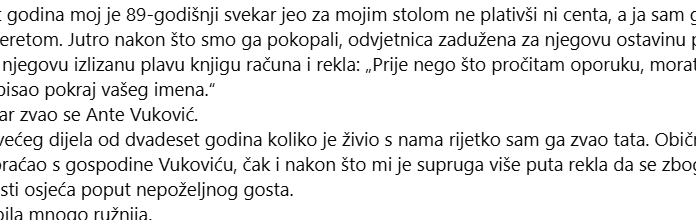 Dvadeset godina smatrao sam svekra teretom, a onda sam u njegovoj plavoj knjizi otkrio istinu koja me slomila! Dvadeset godina smatrao sam svekra teretom, a onda sam u njegovoj plavoj knjizi otkrio istinu koja me slomila!