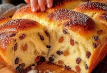 💥 TIJESTO KOJE RASTE KAO BALON! 🎈Ovo je najbolja pogača s grožđicama, mekana poput pamuka, koja se lista u nježne niti i ostaje svježa i mekana danima. 🍇🍞😍