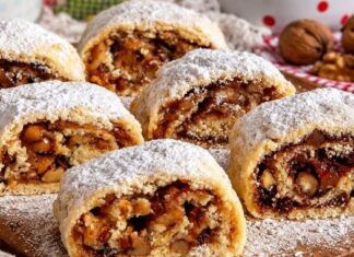Hvarski suhi kolačići – tradicionalne roladice s orasima i marmeladom Hvarski suhi kolačići – tradicionalne roladice s orasima i marmeladom