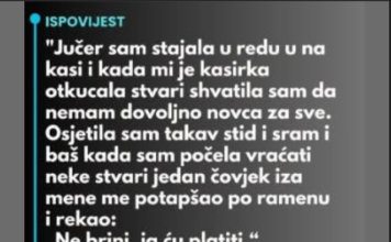 “Jučer sam stajala u redu u na kasi…” “Jučer sam stajala u redu u na kasi…”