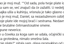 Muž je tražio pola moje plate za svoju porodicu, a onda je za večerom otkrio da se sve promijenilo! Muž je tražio pola moje plate za svoju porodicu, a onda je za večerom otkrio da se sve promijenilo!
