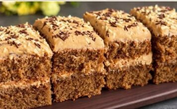 NAJMEKŠI KOLAČ S KAFOM I KREMASTIM PRELJEVOM! ☕🍰 Neodoljivo mekan, sočan i bogat okusom kafe, uz nježnu kremu koja se savršeno uklapa u svaki zalogaj.