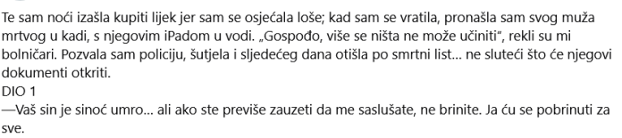 Pronašla sam muža mrtvog u kadi, a nakon njegove smrti otkrila sam tajne koje su mogle uništiti cijelu porodicu! Pronašla sam muža mrtvog u kadi, a nakon njegove smrti otkrila sam tajne koje su mogle uništiti cijelu porodicu!
