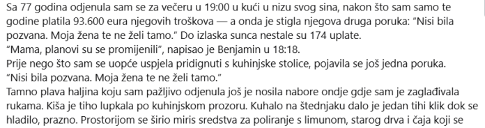 Sa 77 godina prestala sam finansirati sina — a tada sam otkrila njegovu najveću tajnu Sa 77 godina prestala sam finansirati sina — a tada sam otkrila njegovu najveću tajnu