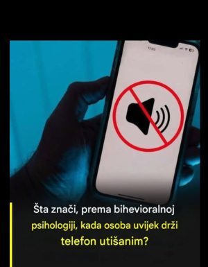 Šta znači uvijek imati telefon utišanim, prema psihologiji? Šta znači uvijek imati telefon utišanim, prema psihologiji?