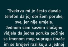 “Svekrva mi je često davala telefon da joj obrišem poruke, sve, jer nije umjela…” “Svekrva mi je često davala telefon da joj obrišem poruke, sve, jer nije umjela…”