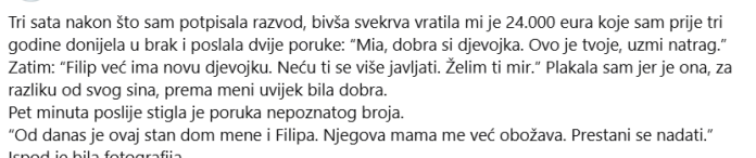 TRI SATA NAKON RAZVODA OTKRILA SAM DA ŽENA KOJA SE PREDSTAVLJALA KAO MOJA BIVŠA SVEKRVA ZAPRAVO NIJE ONA! TRI SATA NAKON RAZVODA OTKRILA SAM DA ŽENA KOJA SE PREDSTAVLJALA KAO MOJA BIVŠA SVEKRVA ZAPRAVO NIJE ONA!