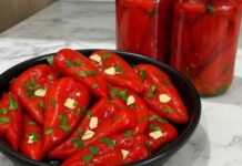 Turšija od crvenih paprika po receptu bake – bez konzervansa. Turšija od crvenih paprika po receptu bake – bez konzervansa.
