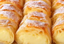 Vanil krem štrudla – fantastičan recept od gotovih kora Vanil krem štrudla – fantastičan recept od gotovih kora