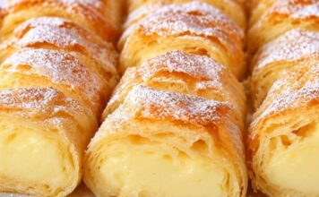 Vanil krem štrudla – fantastičan recept od gotovih kora Vanil krem štrudla – fantastičan recept od gotovih kora